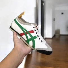 Onitsuka Tiger Mexico 66 Slip On Birch Green Red Yellow Sneakers For Mens