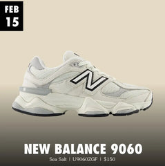 New Balance 9060 SEA SALT RAINCLOUD BLACK