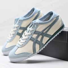 Onitsuk_a Tiger Mexico 66 Cream Pine Green 7A Premium Sneakers D-2067