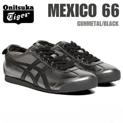 Onitsuka Tiger Mexico 66 Gunmetal Black 7A Premium Sneakers D-2066