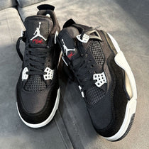 Nikee Air Jordan Retro 4 BLACK CANVAS SEMI UA