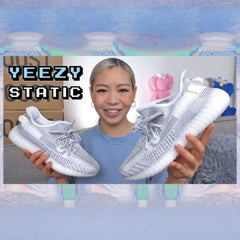 Adidas Yeezy 350 V2 Static Reflective Girls  Semi UA 7A Quality Full Kit Accessories (D-2062)
