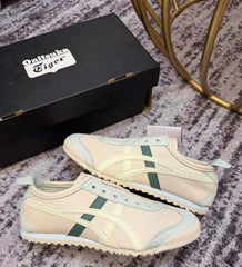 Onitsuka Tiger Mexico 66 Slip-On Beige Green  Mens 7A Premium D-2042
