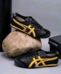 Onitsuk_a Tiger Mexico 66 Black Yellow Sneakers for Girls (D-2016)