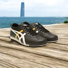 Onitsuk_a Tiger Mexico 66 BlackWhiteYellow  Mens First Copy Sneakers D-1932