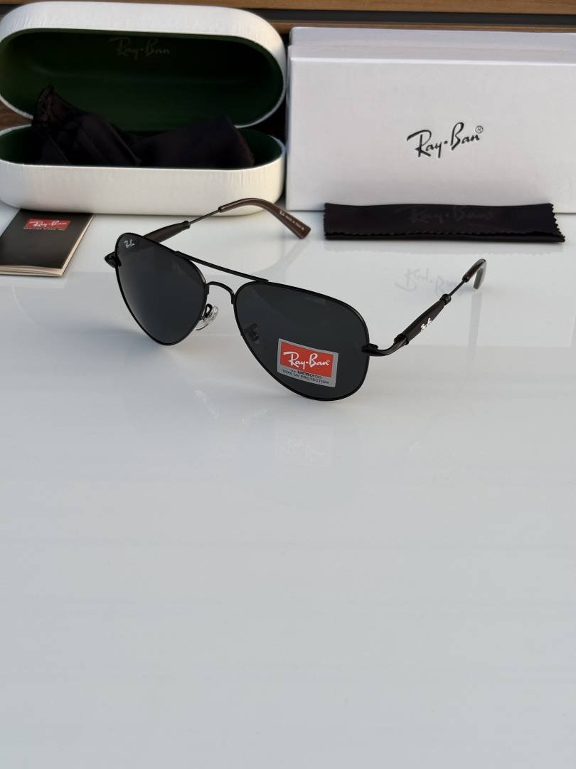 Rey ban 3517 full black  glass quality