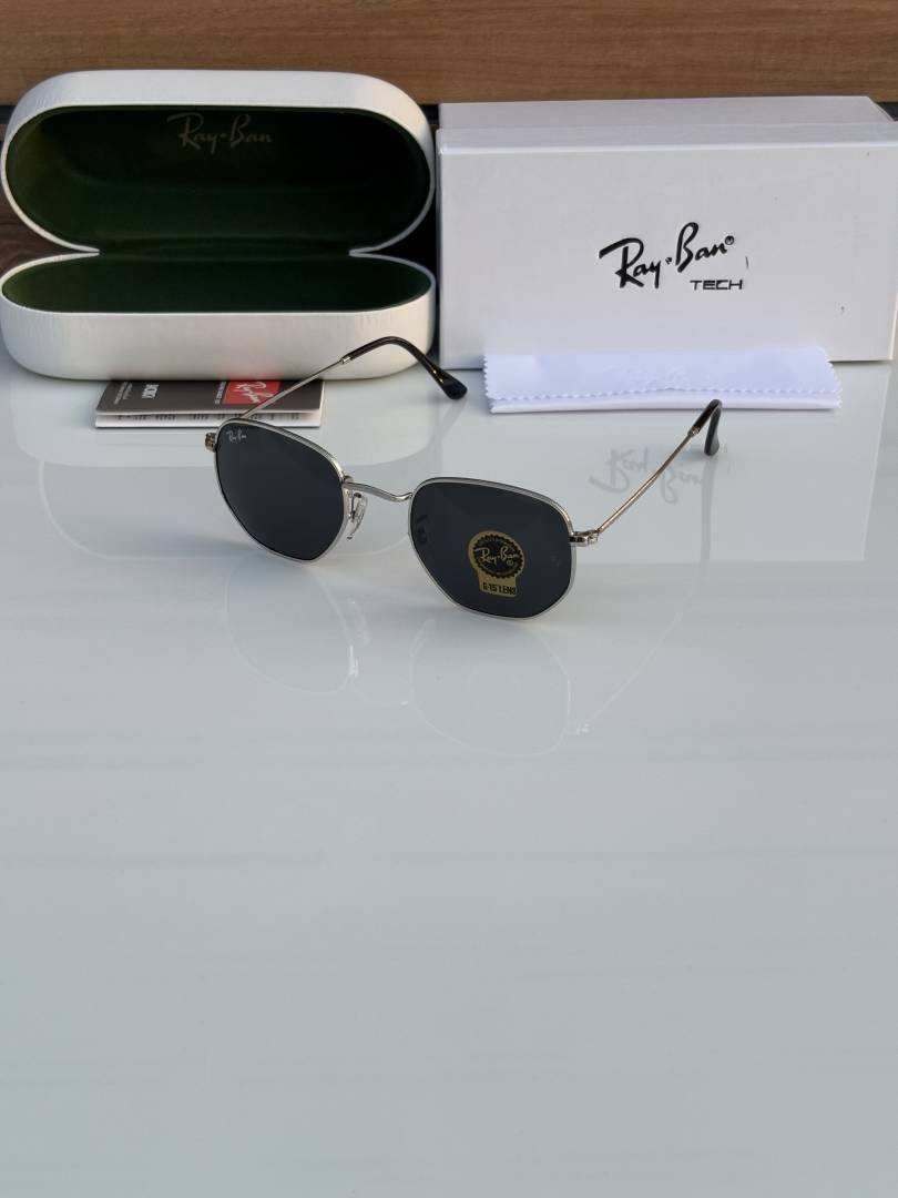 Rey ban 3548 silver black glass quality