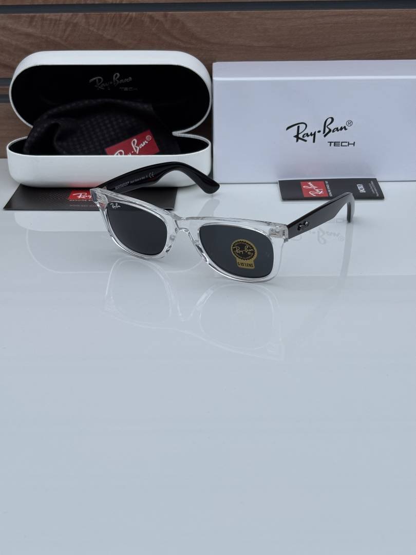 Rey ban 2140 slant transparent black glass quality