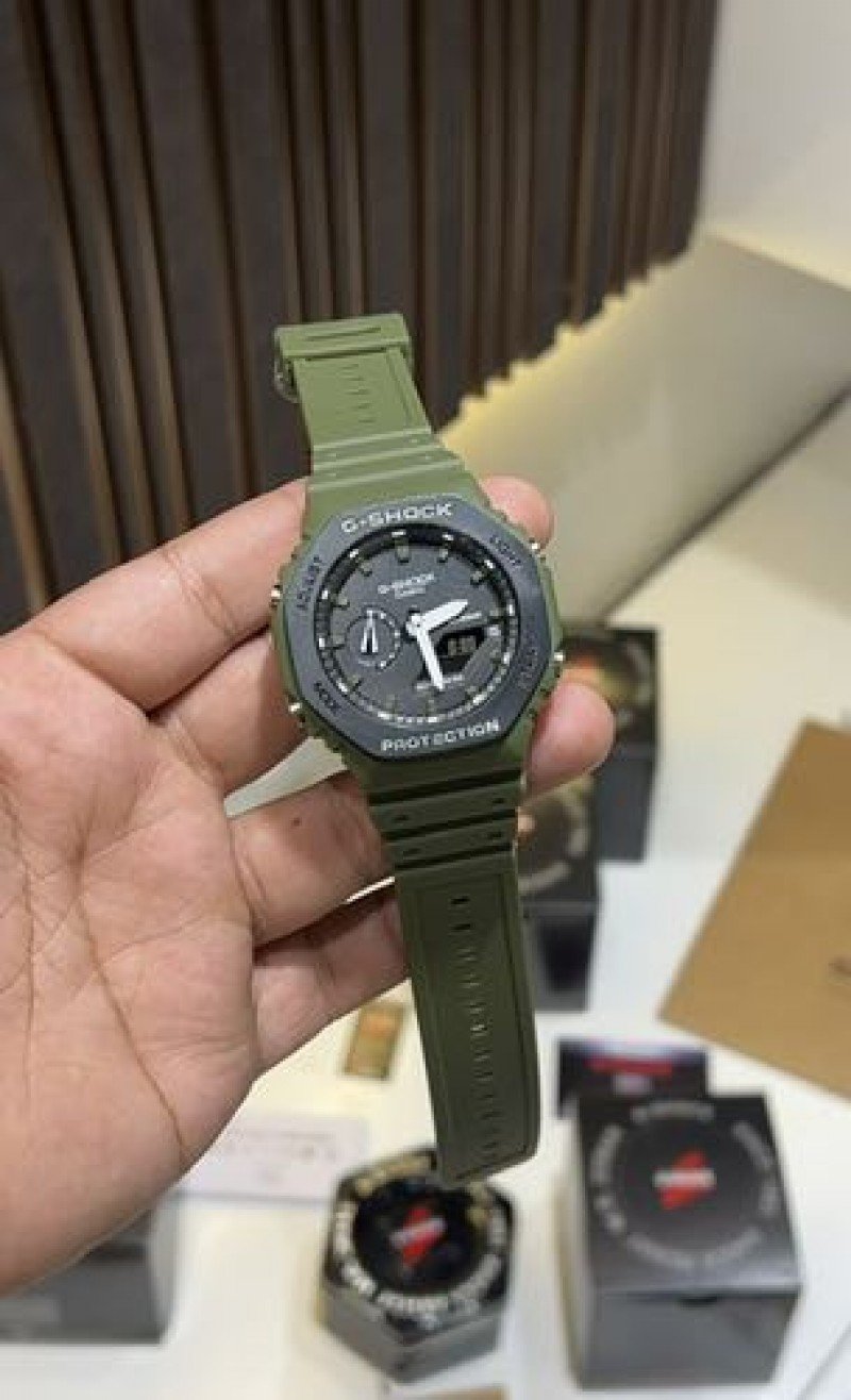 GSHOCK 2100 ALL WORKING GREEN COLOUR Main image