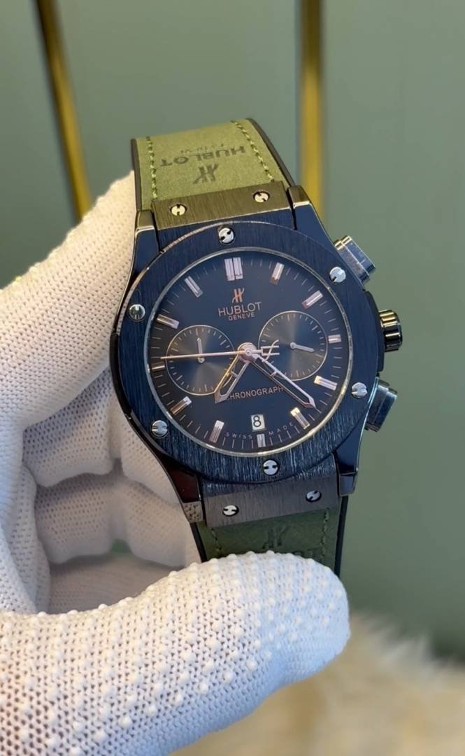 _Hublot_Chrono_Green_Black_All_Working_3 Main image