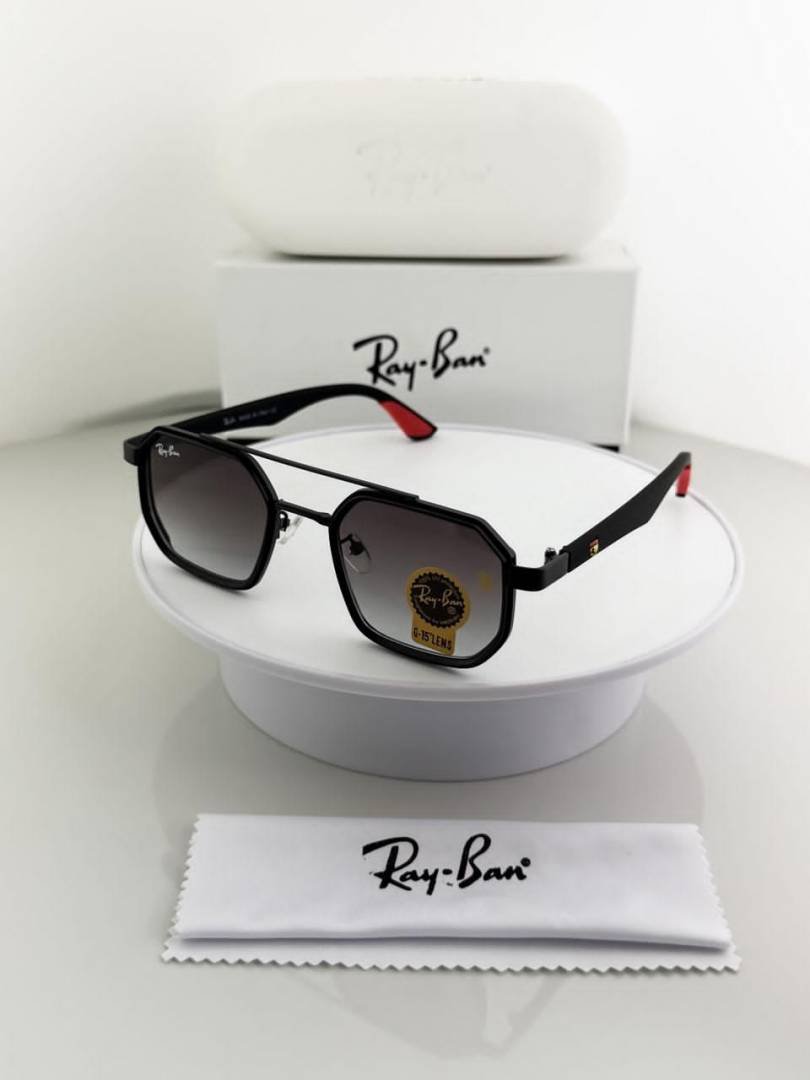 REY BAN BLACK SHADED 09