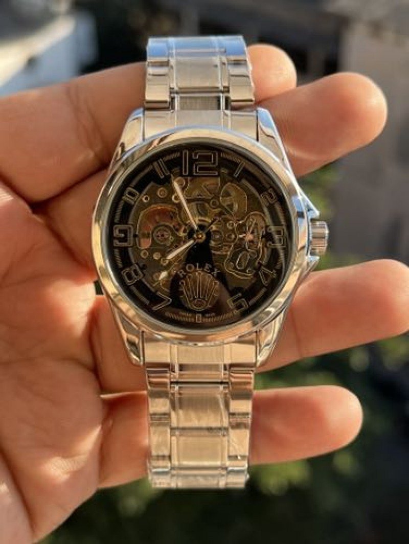ROLLEX SILVER BLACK