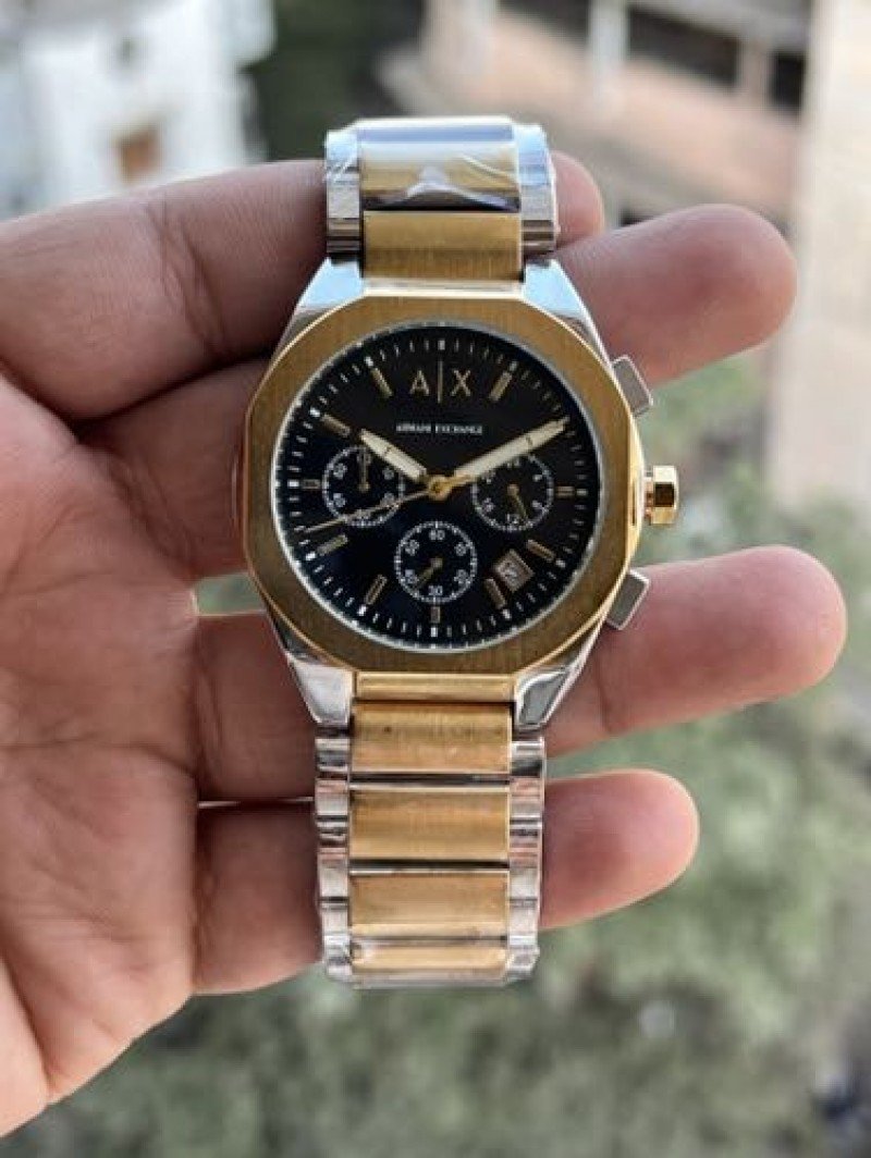 ARMA EXCHANGE ALL CHRONO WORKING DUAL TONE BLACK Main image