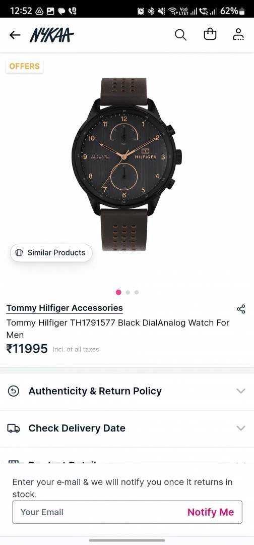 TOMMY HILFIGAR WATCH WC 433