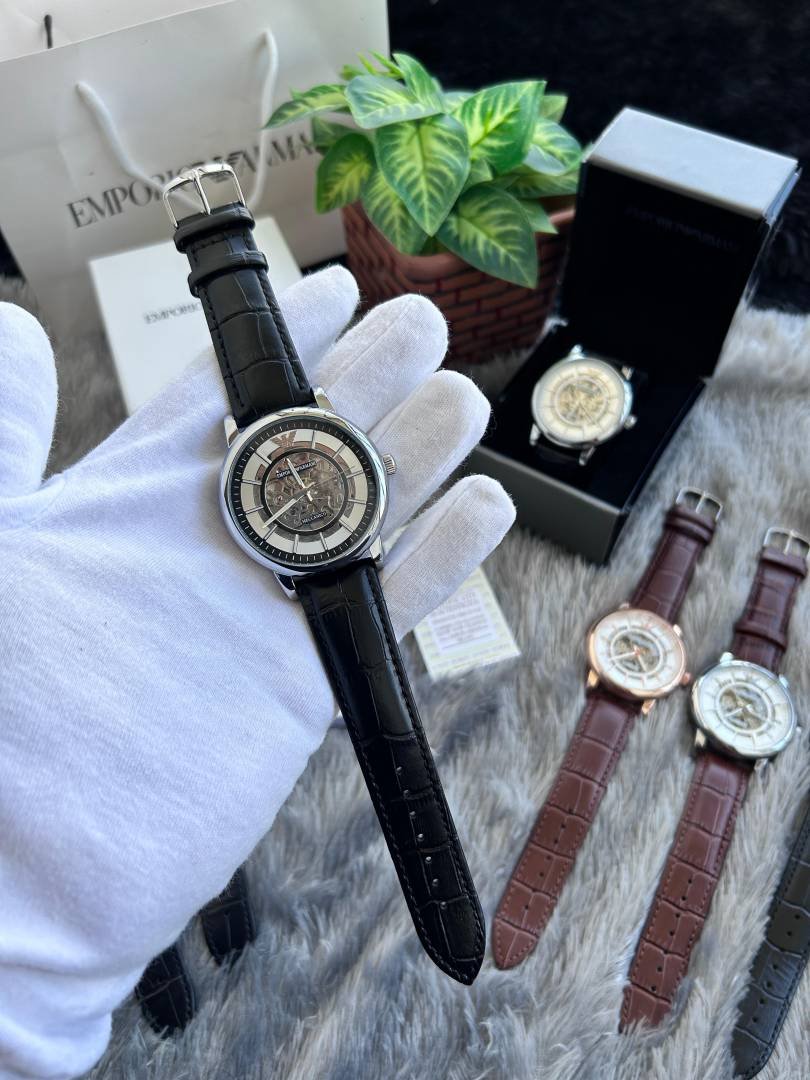 Emporio Arma_i Meccanico Automatic Silver Black W134