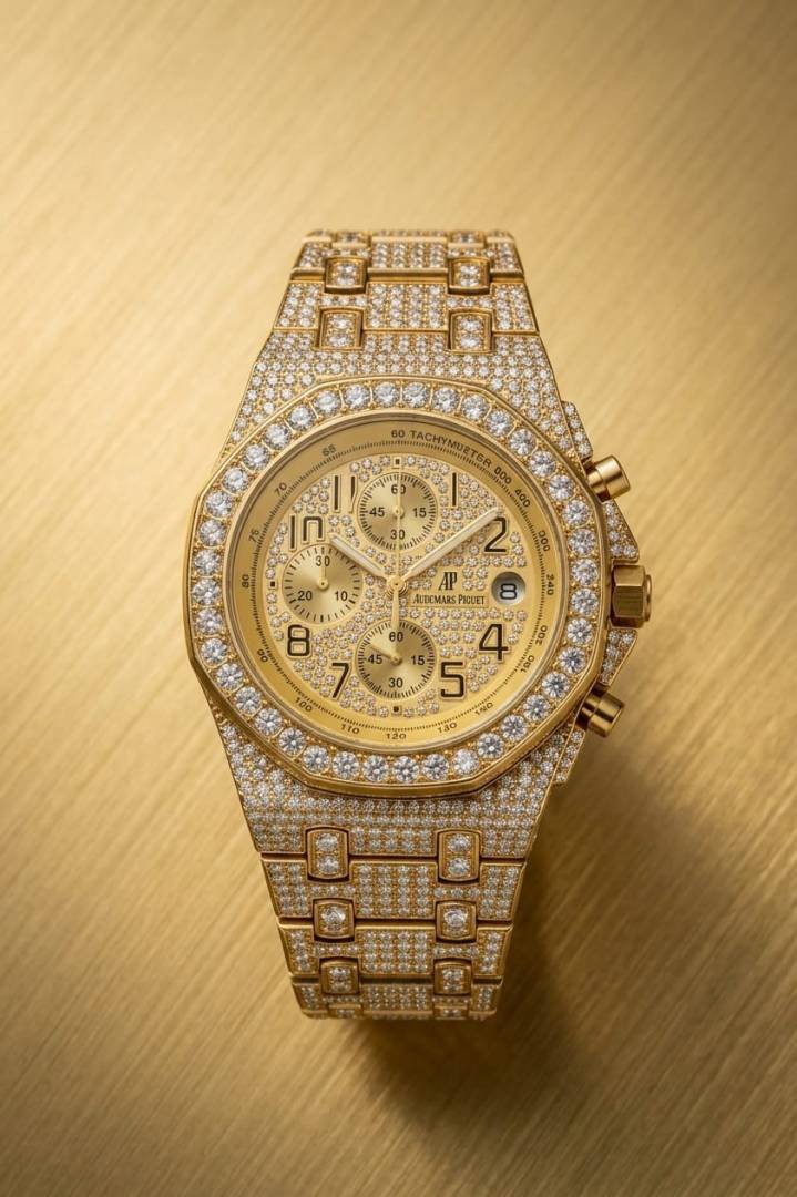 Audemars Piguee_t royal Oak TachyMeter Iced Out Main image