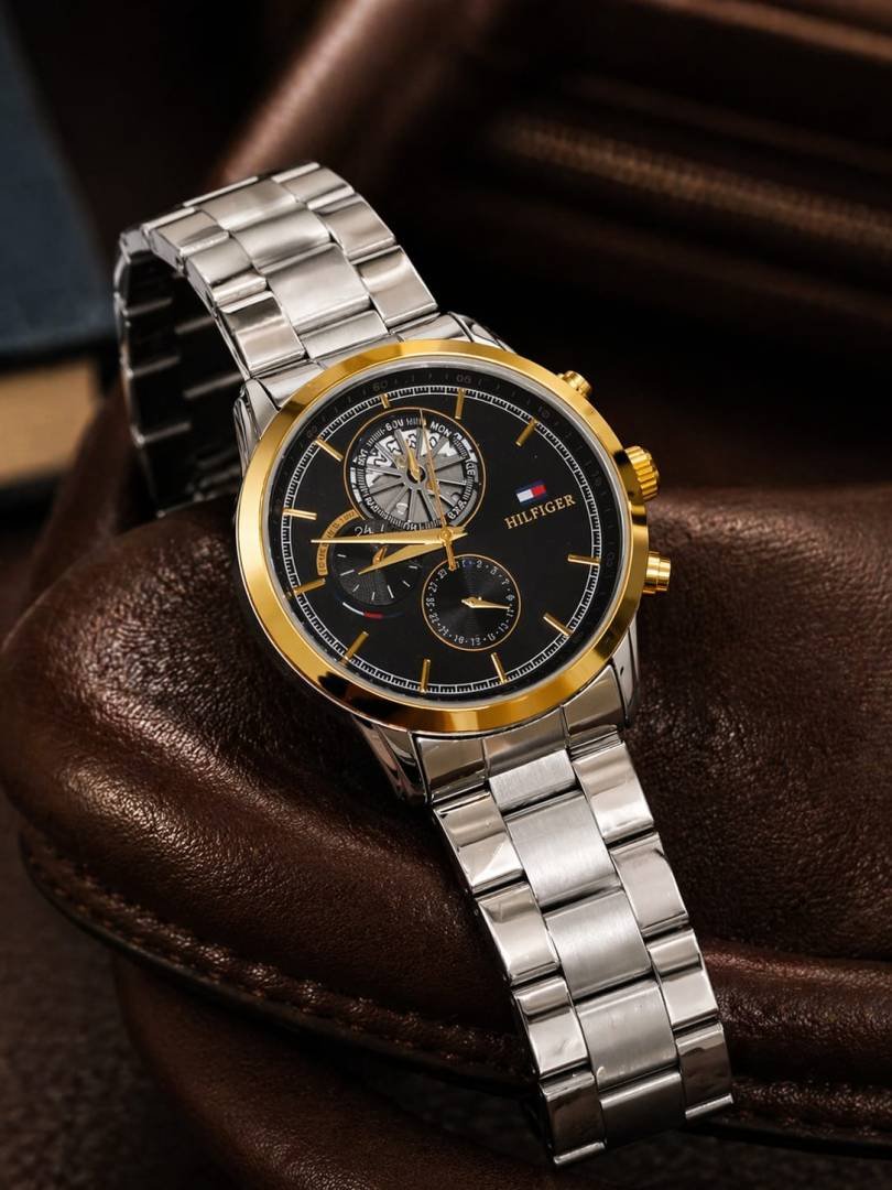 Tommy Hilfige_Quartz Multifunction golden - black Main image