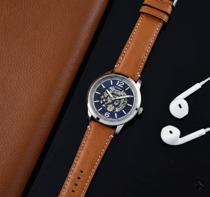 Fossii_l Heritage Automatic Blue Main image