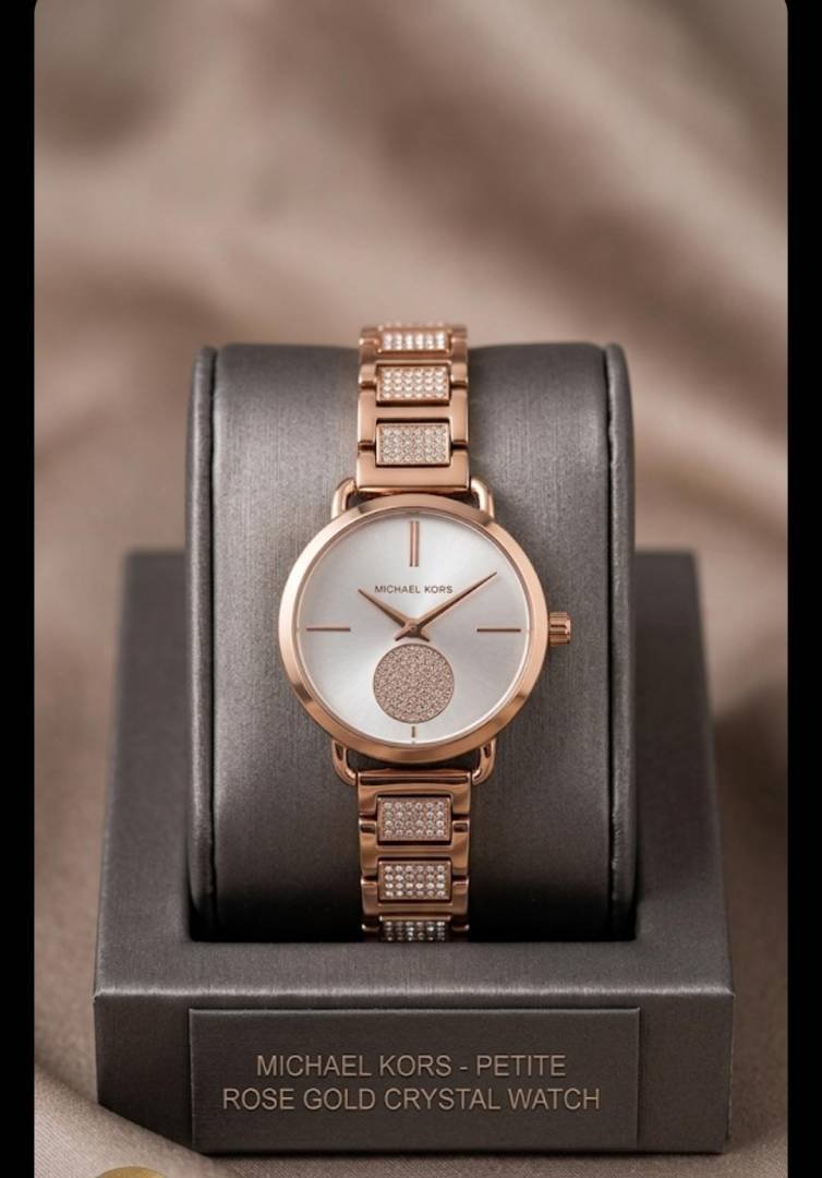 Micheal kors portia diamond rose white 160