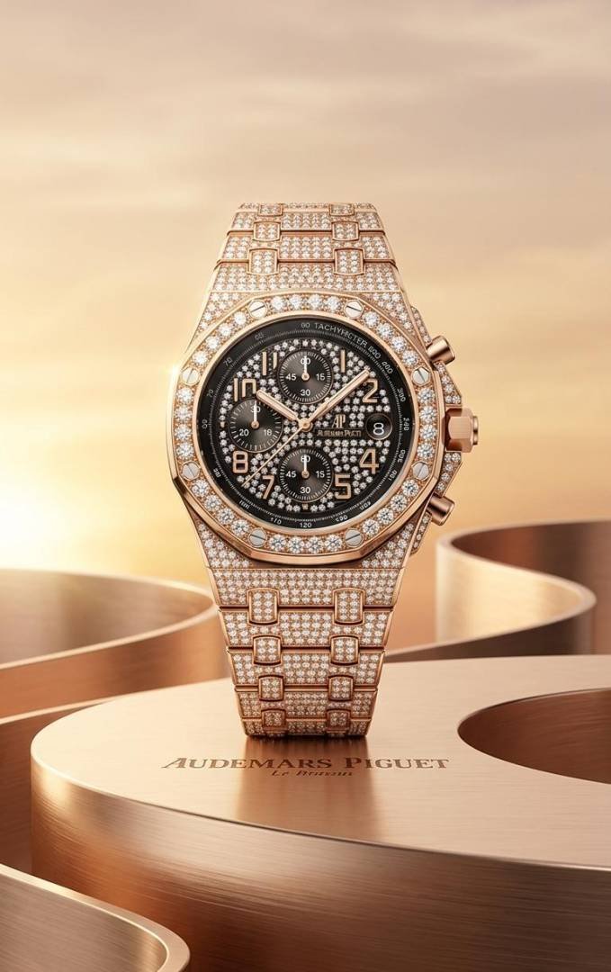 Audemars Piguee_t Royal Oak TachyMeter Iced Out Main image