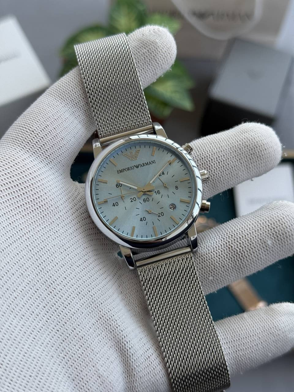 Emporio Arma_i Premium All Chronograph Working Aqua Blue W378