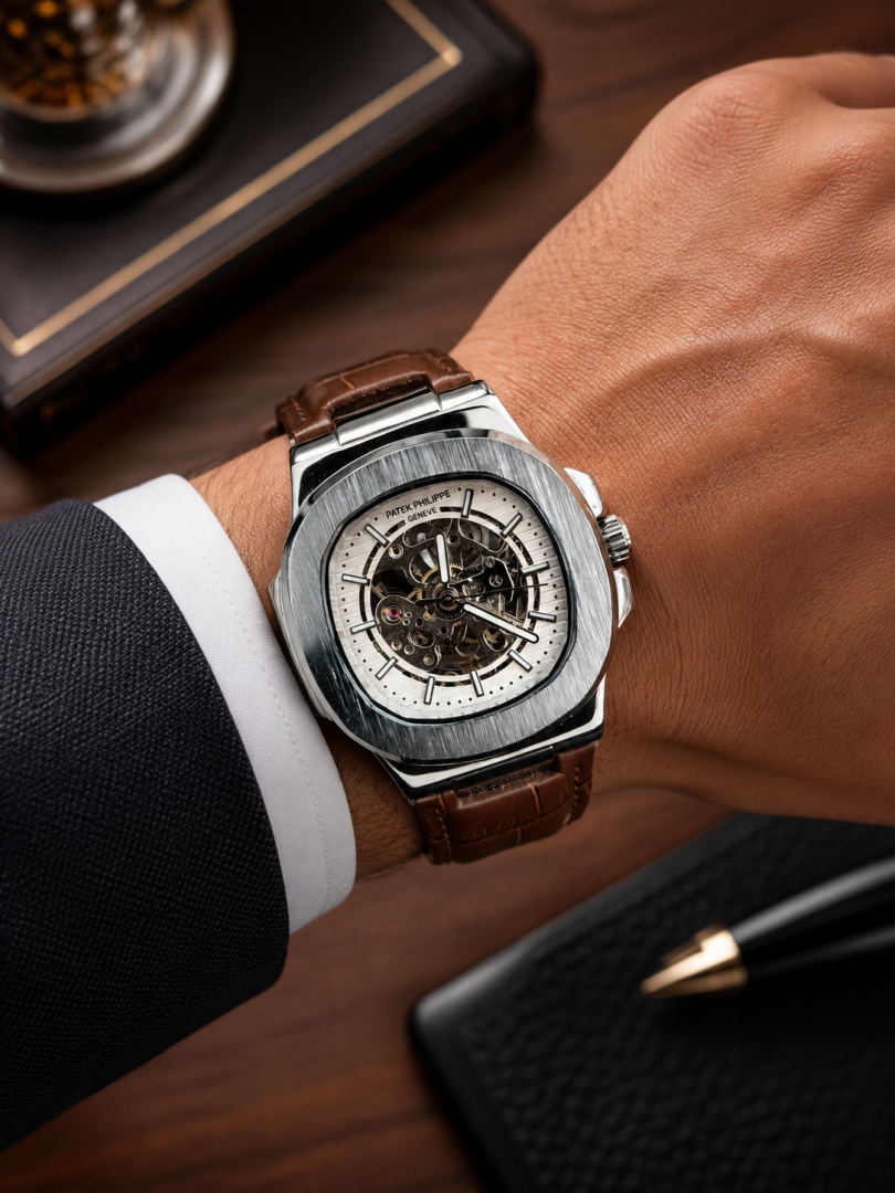 _Patek Philipe_Automatic_Silver-Brown_8 Main image