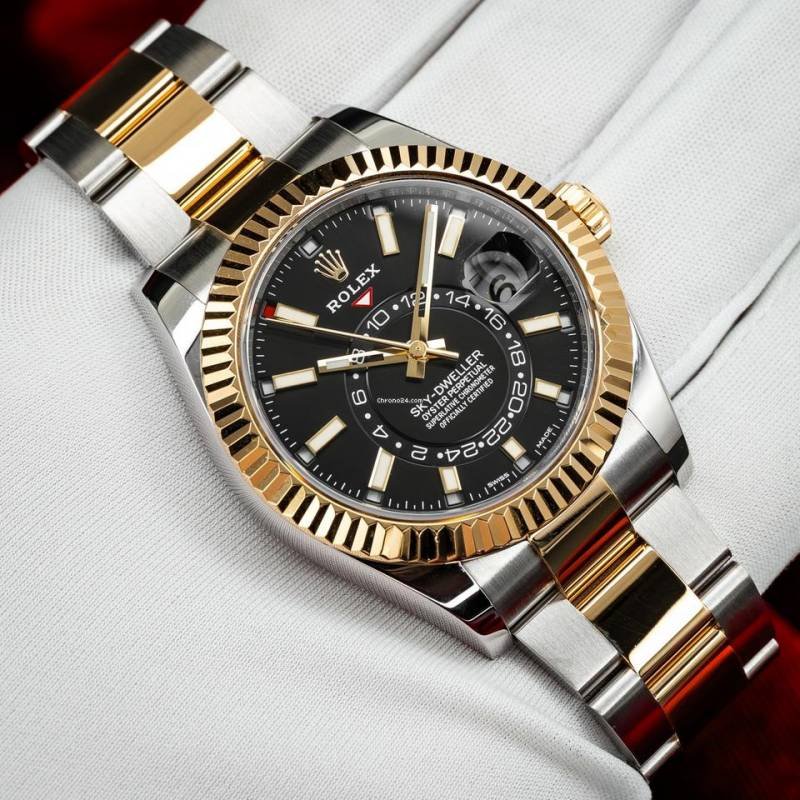 ROLLEX SKY DWELLER SWISS MOVEMENT WORKING LIKE AUTO 328