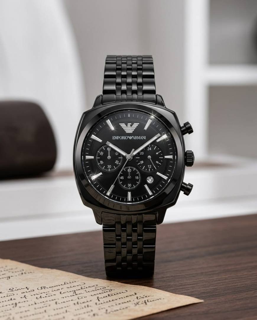 Emporio Armaan_i Antonio Chronograph Full Black Main image