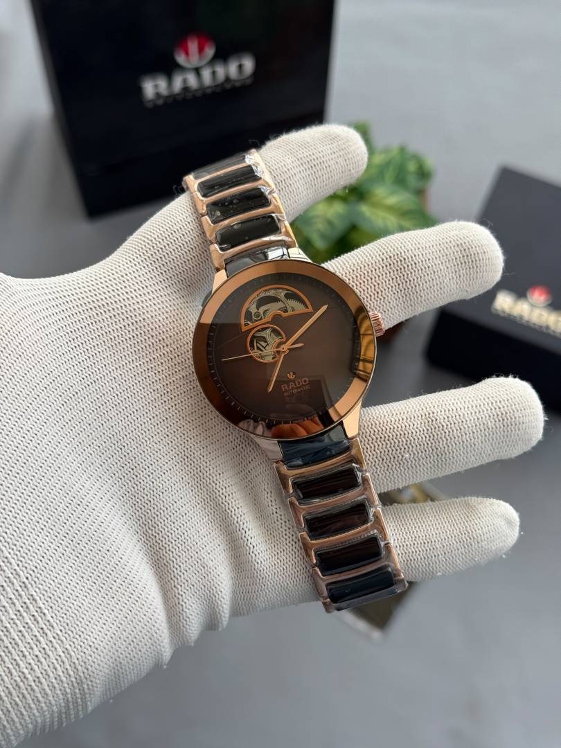 Raddo Ceramic Chocolate Open Heart Automatic W399