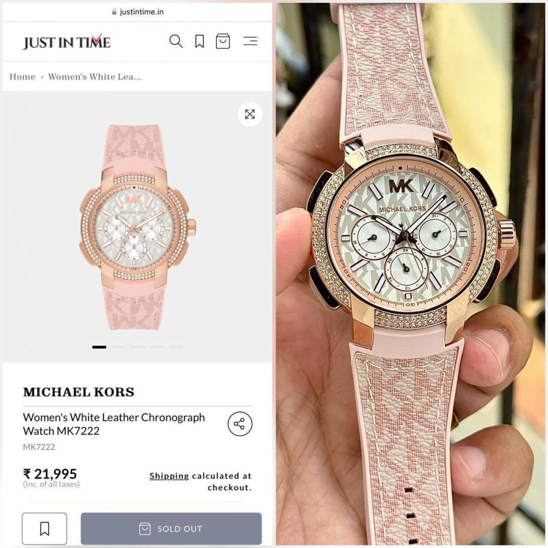 MICHEAL KORS OVERSIZED SYDNEY PAVE CHRONOGRAPH WATCH MK7222 453