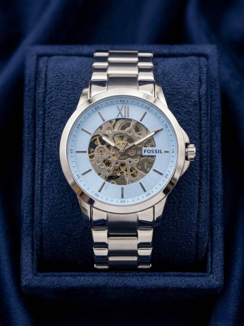 Fosil Townsman Blue Skeleton Automatic 123 Main image