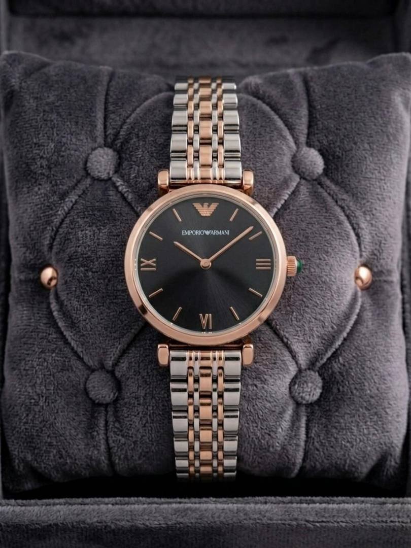 Emporio_Arma_i Women 2 Tone Round Diamond Dial 194 Main image