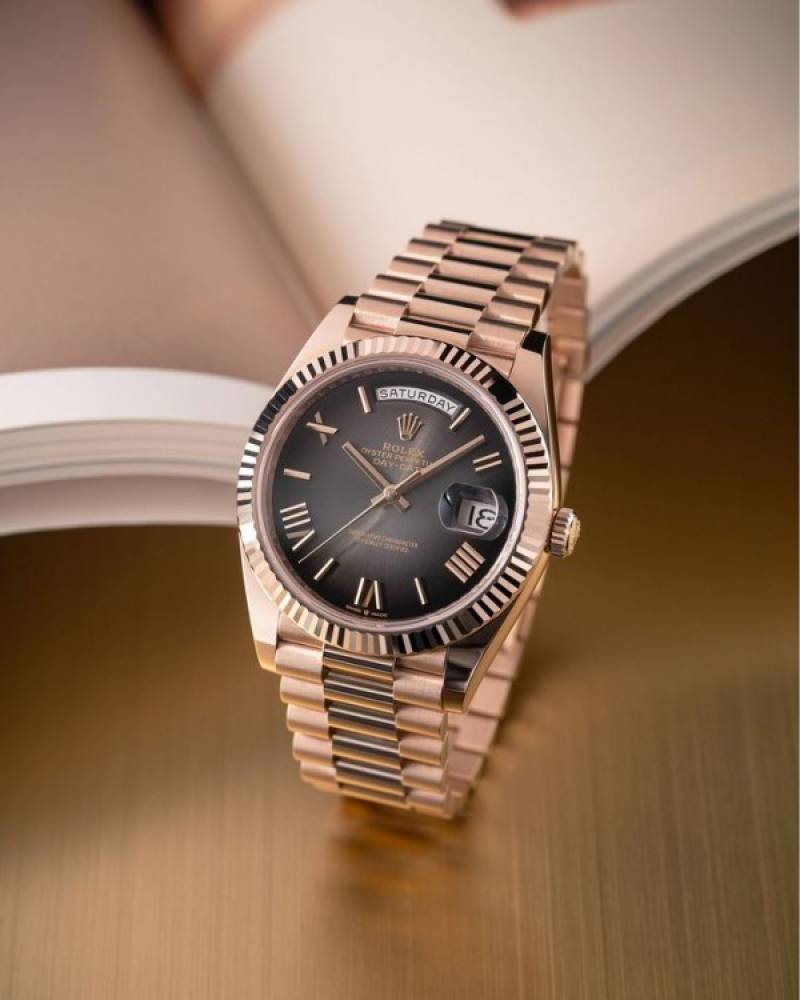 ROLLEX DAY DATE ROSE OMBRE AUTOMATIC HEAVY 459