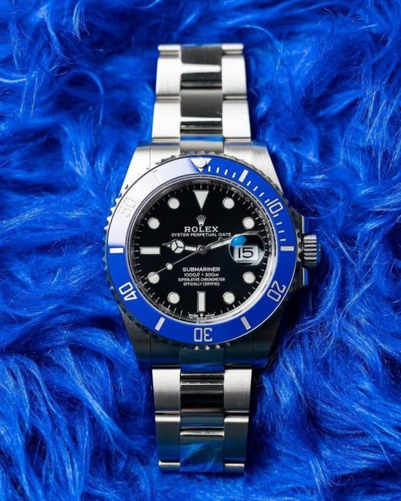 ROLLEX SUBMARINER SILVER BLUE BLACK AUTOMATIC HEAVY 473