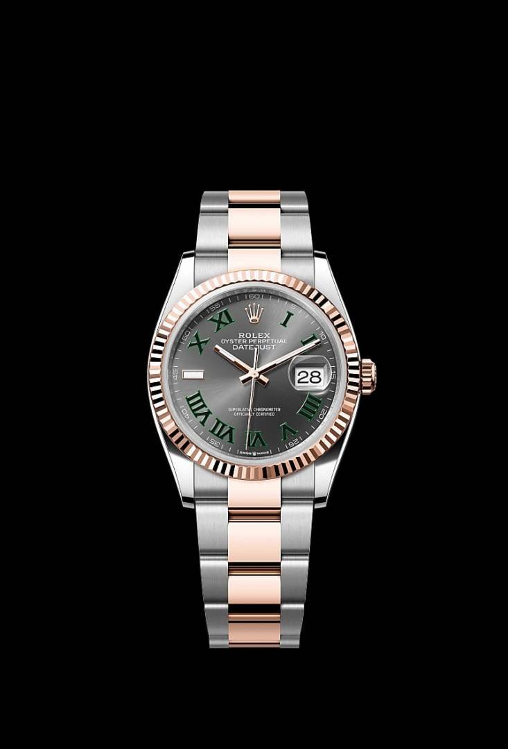 Rollex Oyster perpetual Date just Automatic TT ROSE OYSTER 489