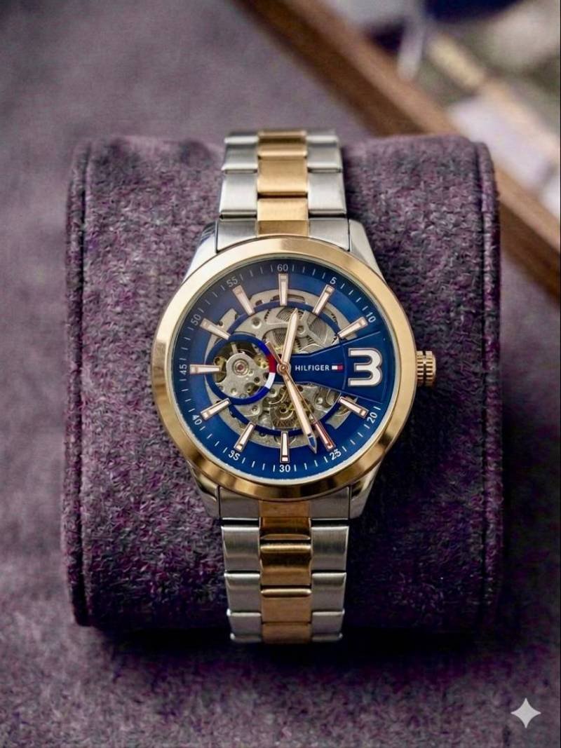 Tommy Hilfigar Automatic Skeleton 2 Tone 295