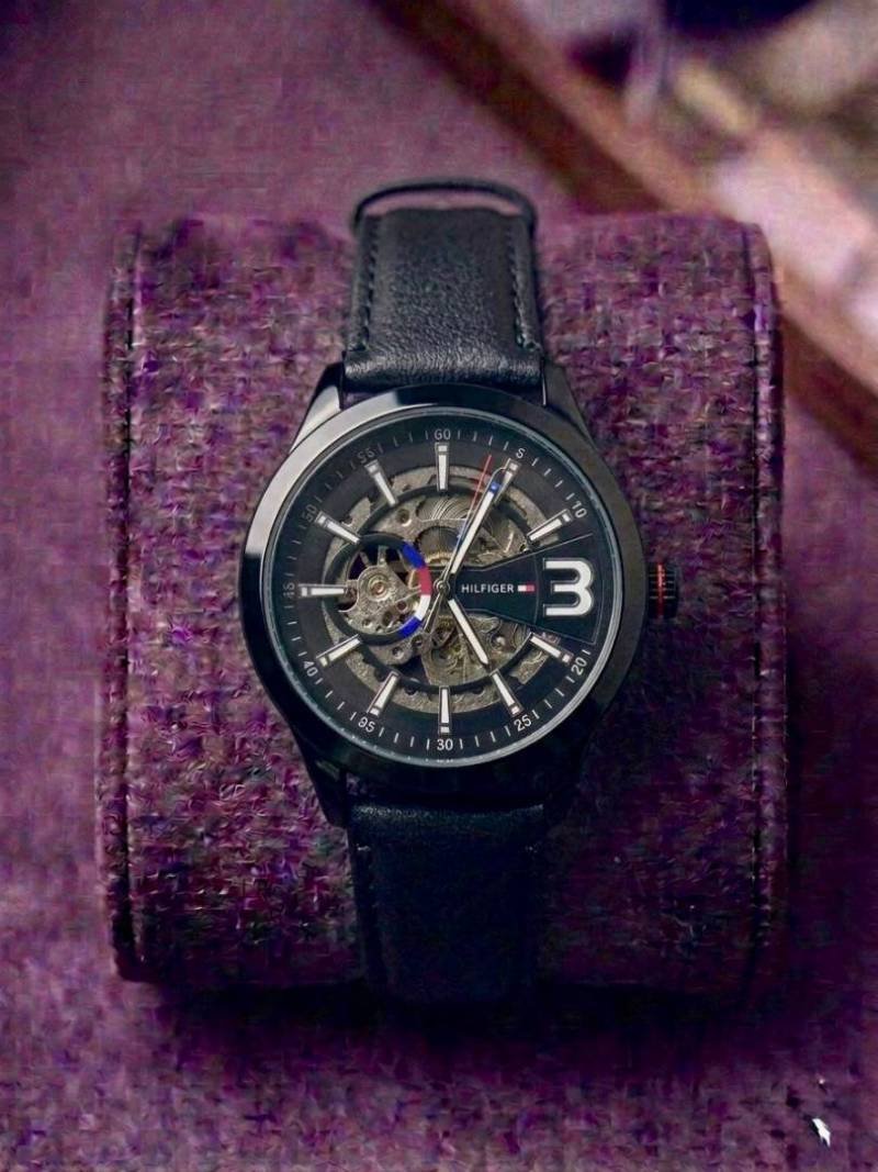 Tommy Hilfigar Automatic Skeleton Leather Belt 307