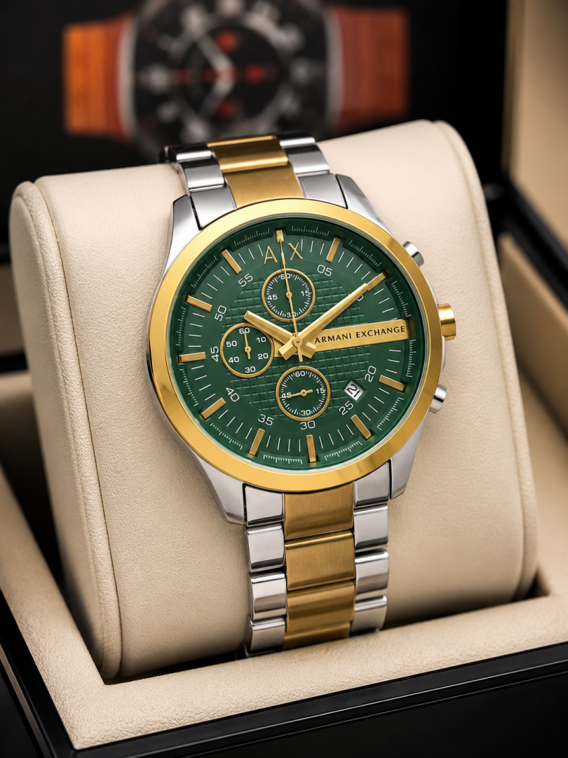 ARMA I EXCHANGE HAMPTON GUNMETAL CHRONOGRAPH WATCH 533 Main image