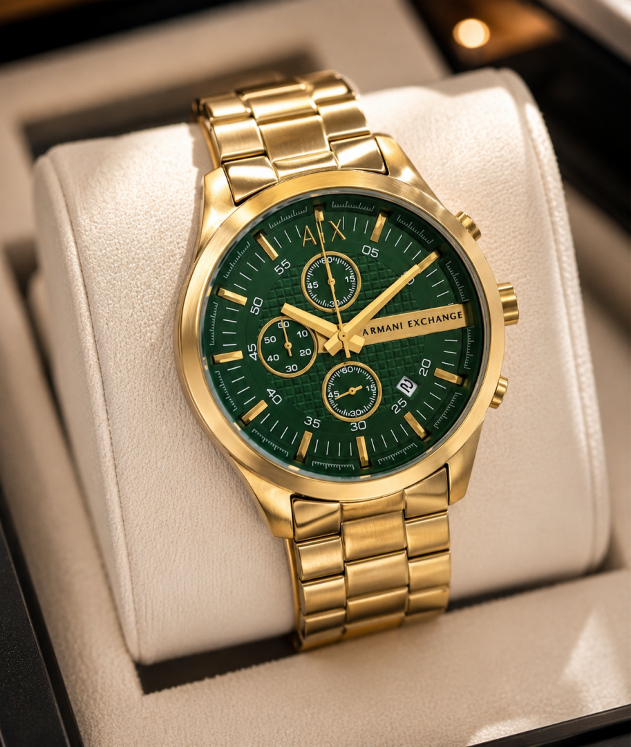 ARMA I EXCHANGE HAMPTON GUNMETAL CHRONOGRAPH WATCH 538 Main image