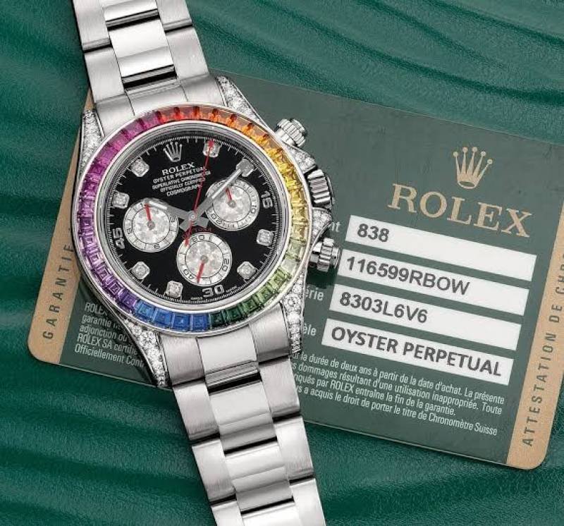 ROLLEX RAINBOW CHRONOGRAPH WORKING SILVER 294