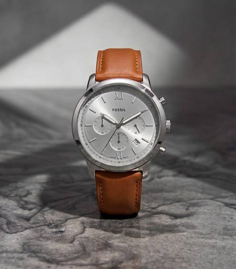 Fossii_l Neutro Chronograph LightBrown White