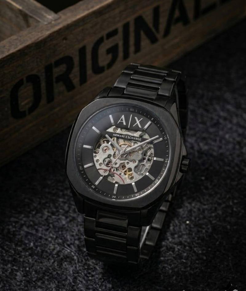 Armaann_i Exchange Ax2418 Hampton Automatic Black