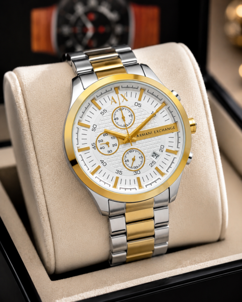ARMA I EXCHANGE HAMPTON GUNMETAL CHRONOGRAPH WATCH 532 Main image