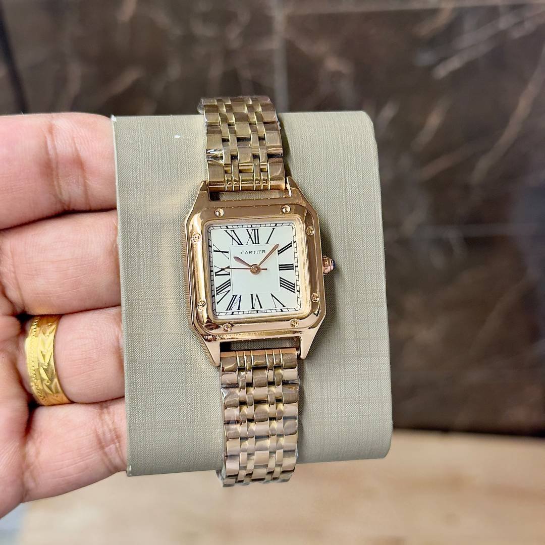 cartiar santos ladie 36 mm rose white 644 Main image