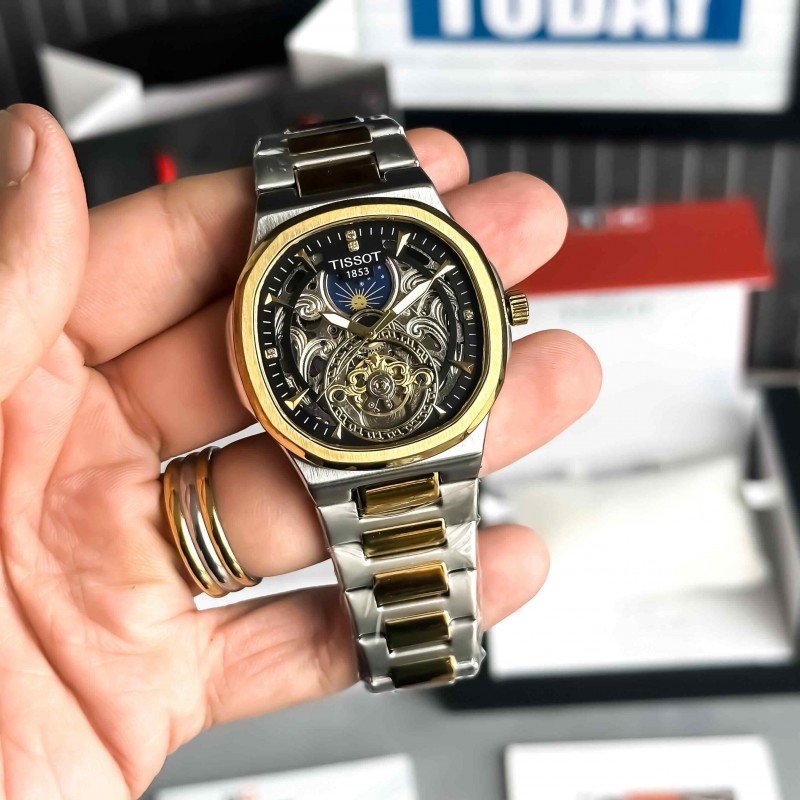 tisot_AUTO GOLD TT BLACK