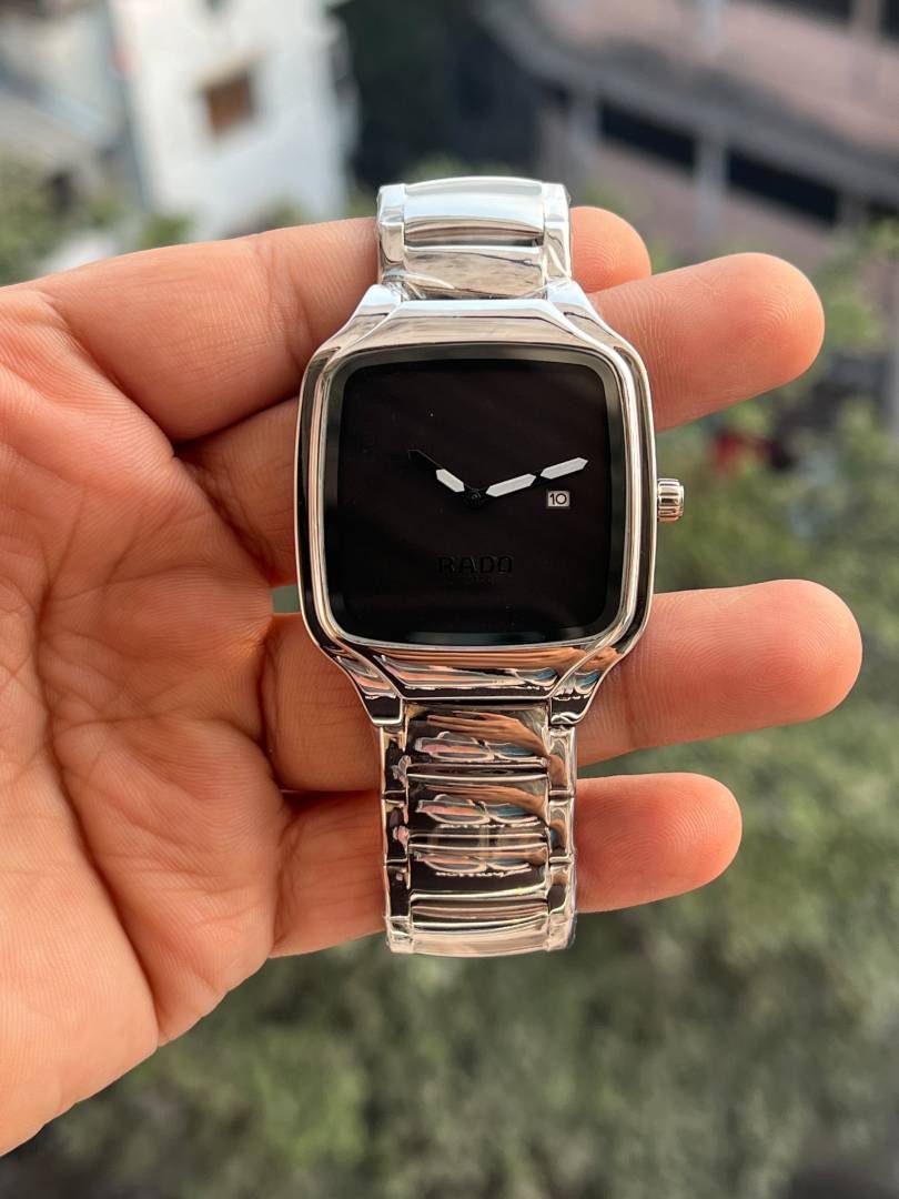 RAD SQUARE PREMIUM SILVER BLACK PREMIUM WATCH Main image