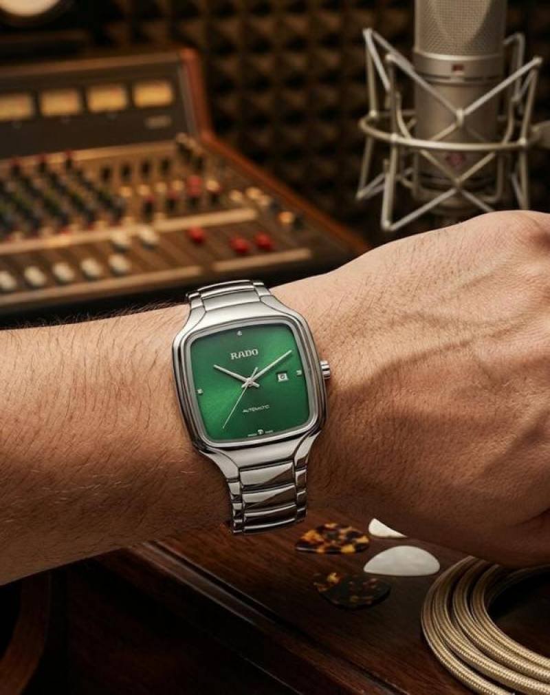 RAD- TRUE SQUARE SWIFT MOVEMENT SILVER GREEN