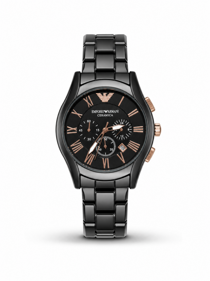 EMPORIO ARMA ALL CHRONO WORKING BLACK COPPER DIAL Main image