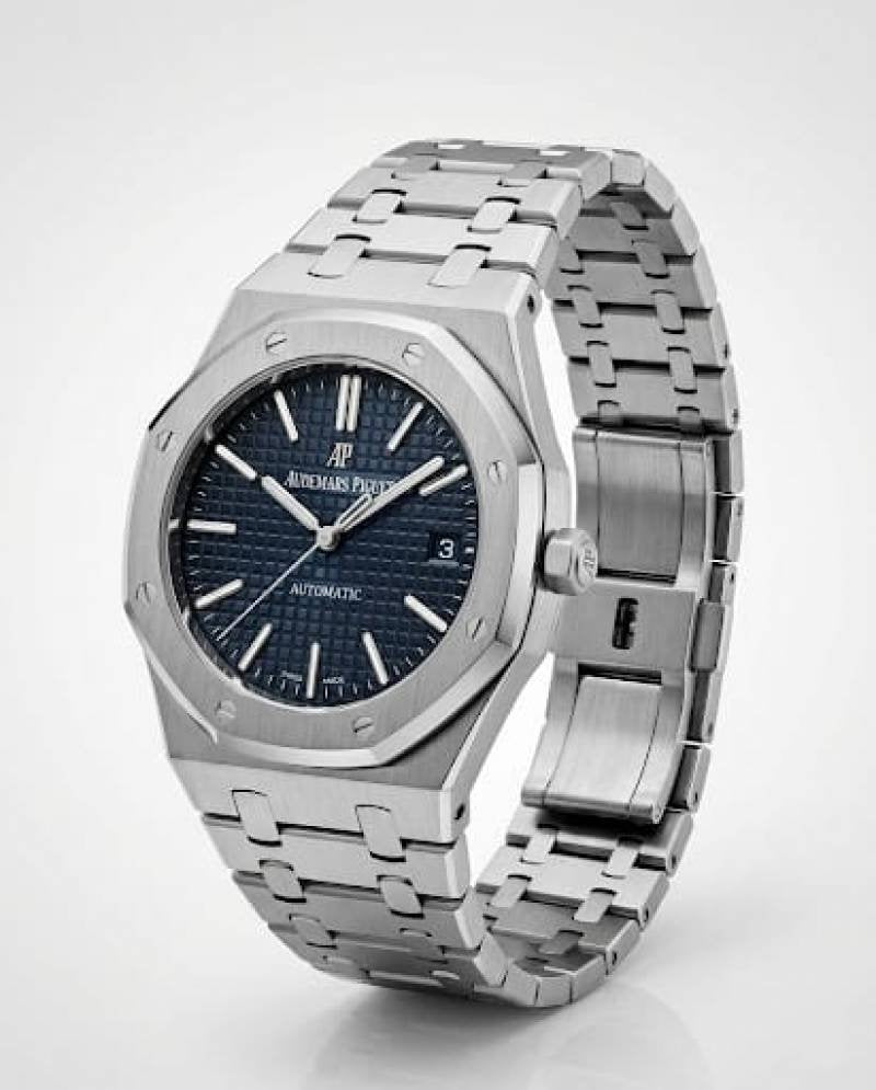 Audemaars Piguee_t royal Oak Quartz Silver-Blue