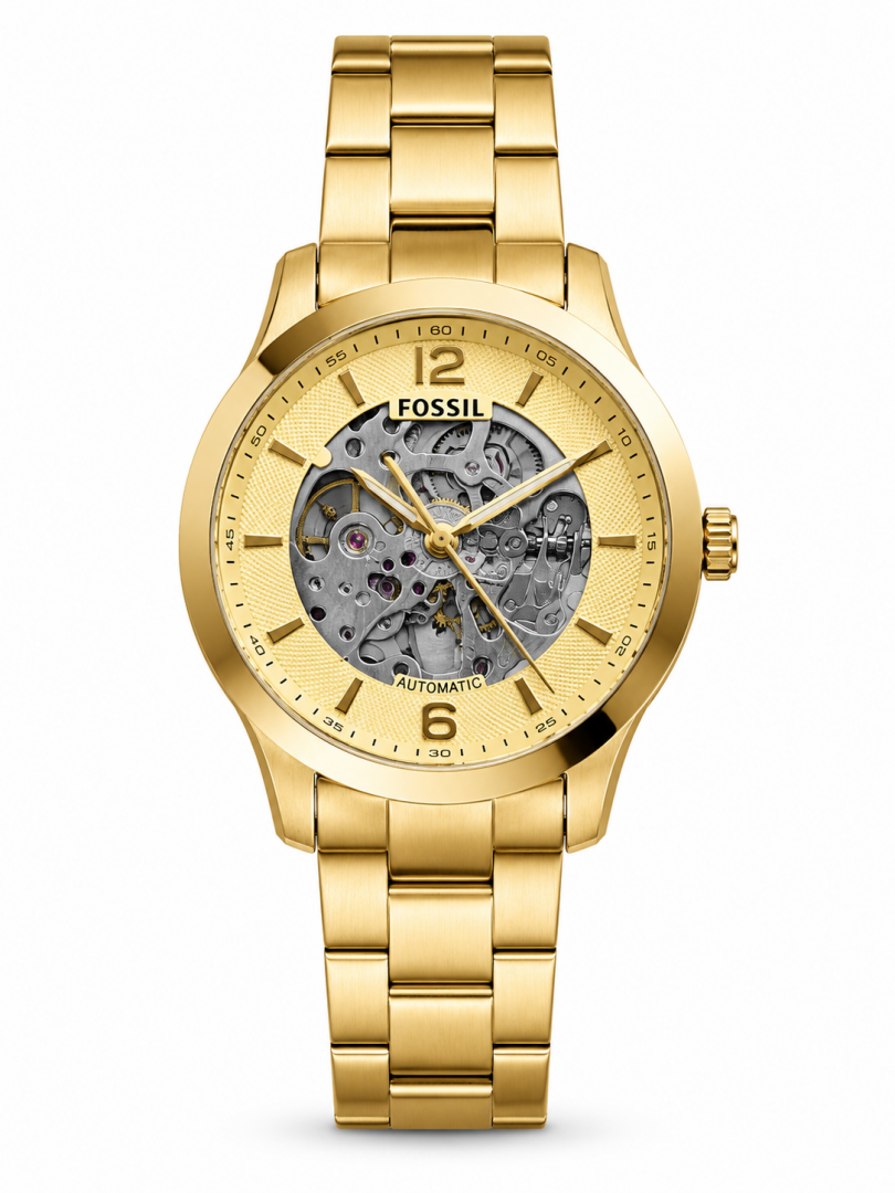 FOSSIIL SKELETON AUTOMATIC HEAVY QUALITY GOLD GOLD 782 Main image